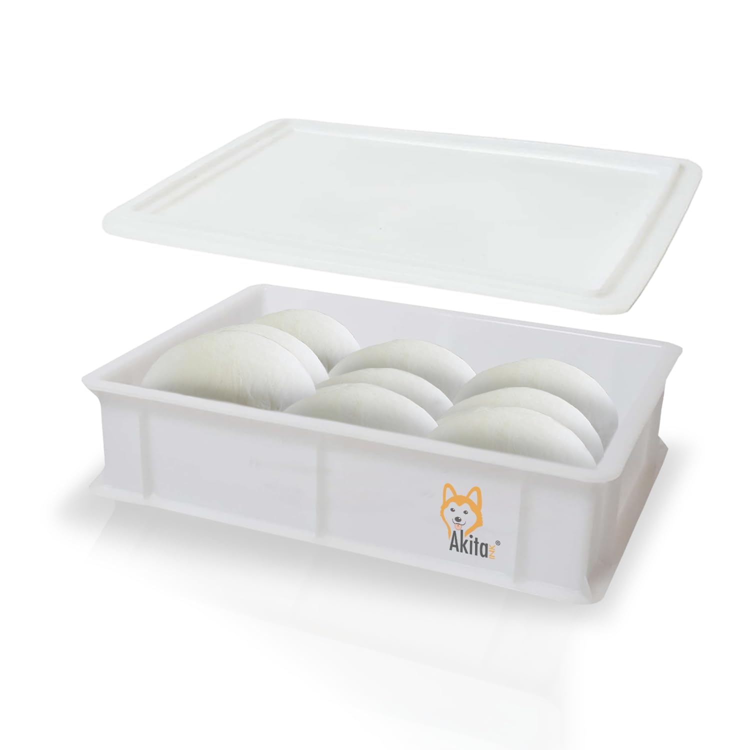 Akitaink contenitore lievitazione 30x40x10 cm con coperchio