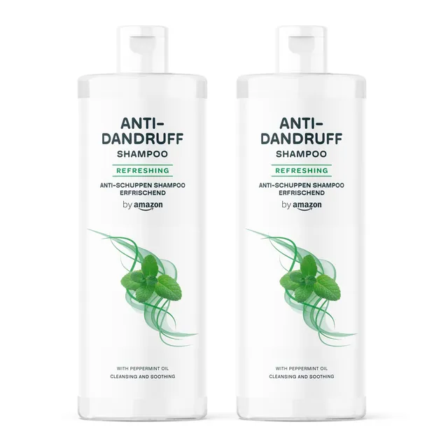 by Amazon Shampoo Antiforfora Menta 2x400 ml vegano