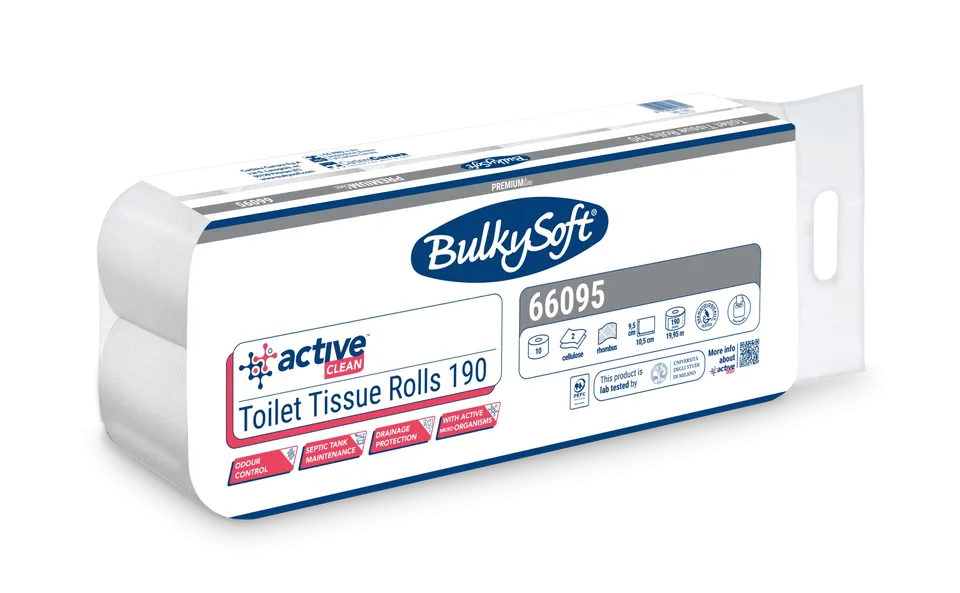 Bulkysoft Premium 190 Active Clean carta igienica rotoli