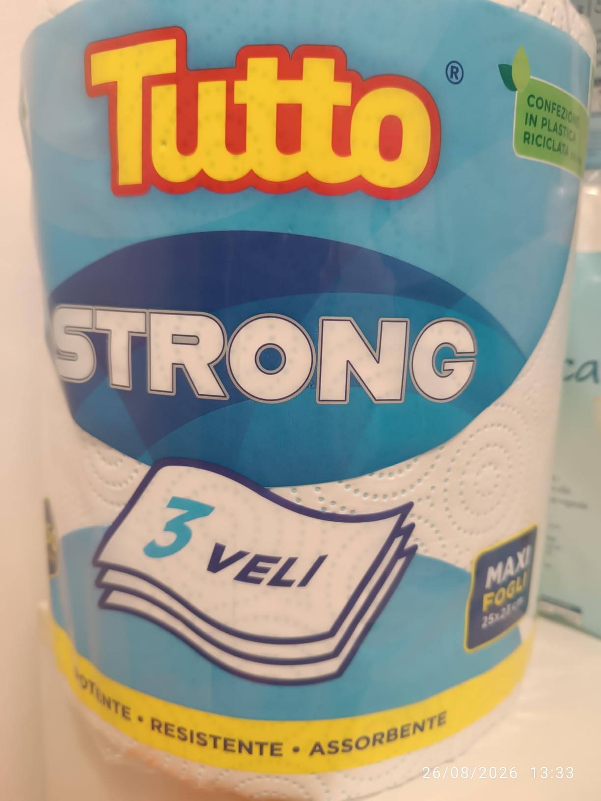Tutto Strong Carta Multiuso 6 Rotoli 250 Strappi 3 Veli