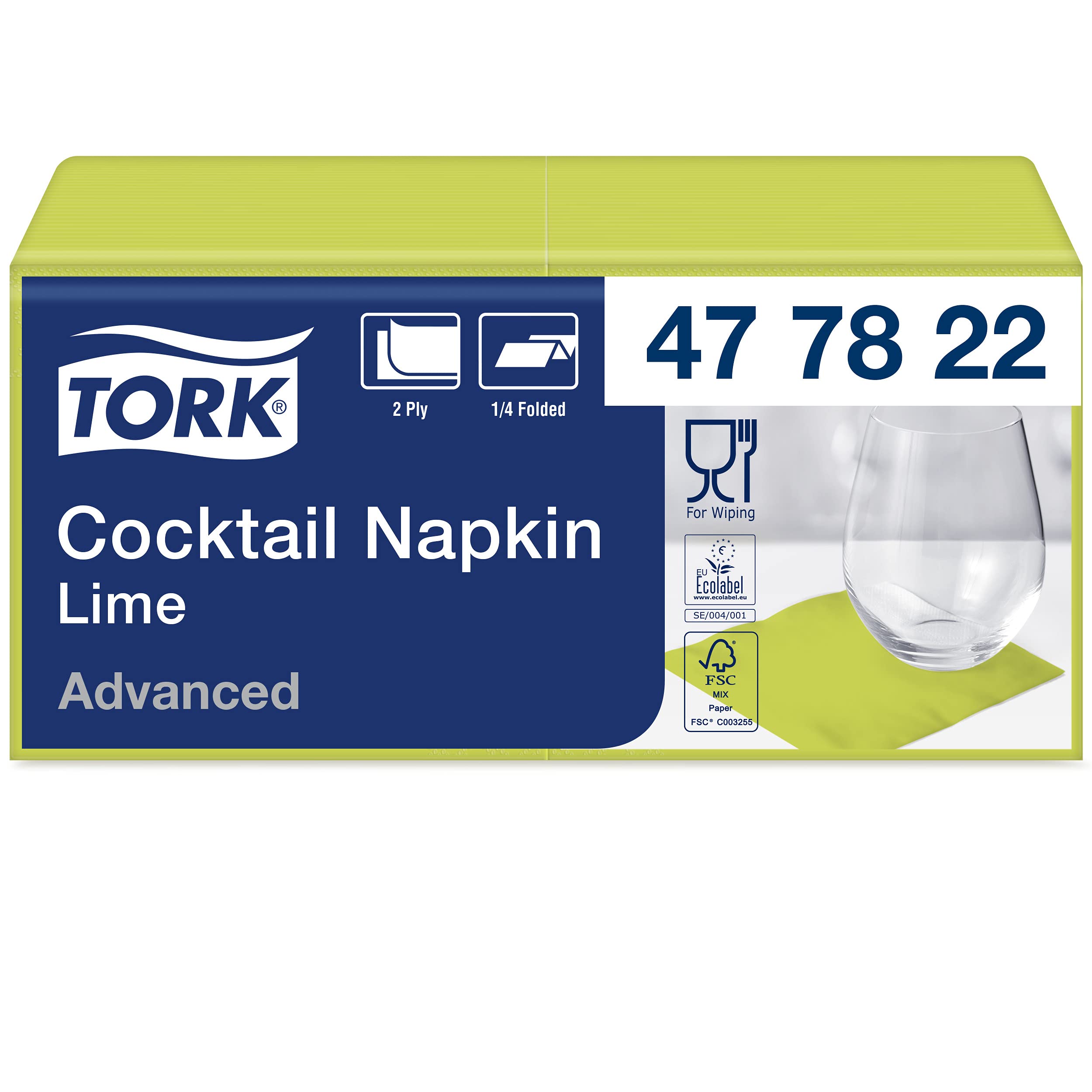Tork Cocktail Advanced 477832 tovaglioli carta grigi 12x200 pz