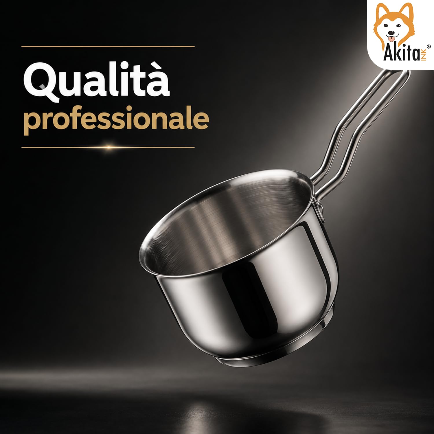 Akitaink Casseruola Conica 12 cm Bollilatte Acciaio Inox