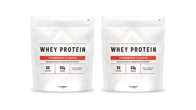 by Amazon Nutrition Proteine Whey Fragola 2x1 kg vegetariane