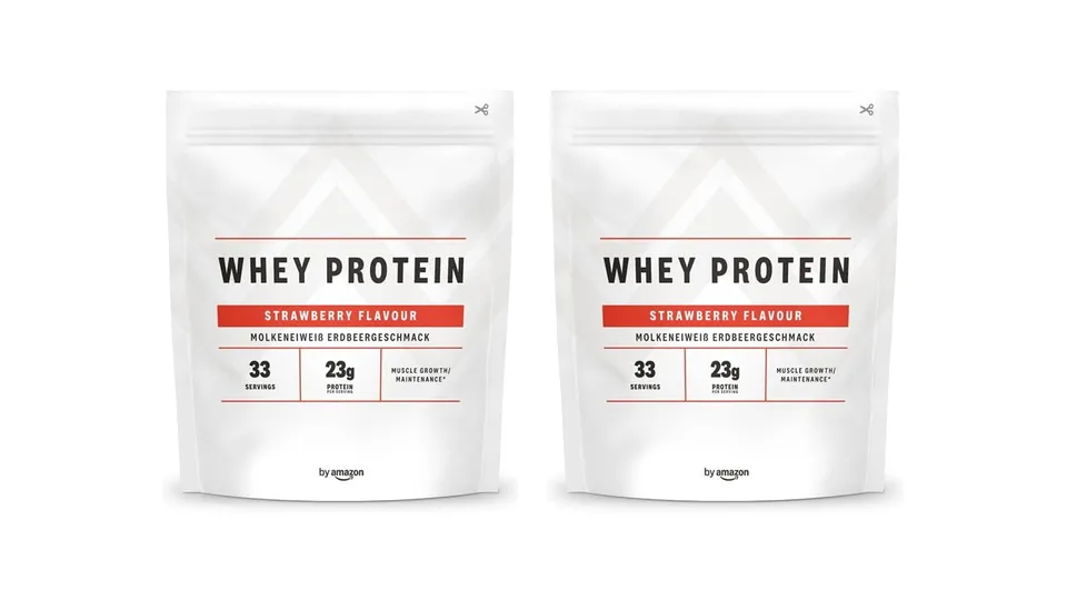 by Amazon Nutrition Proteine Whey Fragola 2x1 kg vegetariane