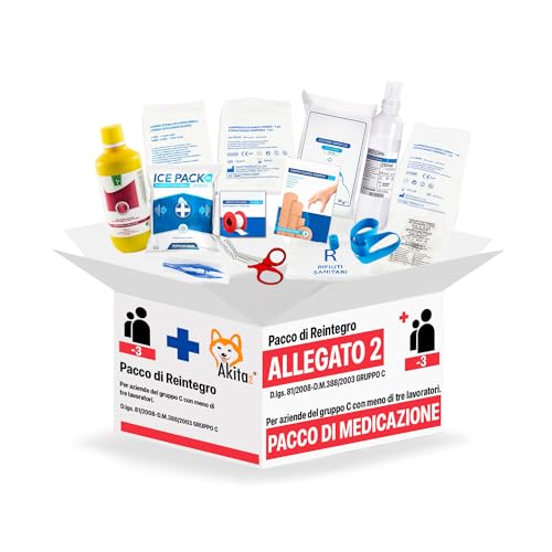 Akitaink All.2 reintegro cassetta pronto soccorso aziende fino 3 dip.