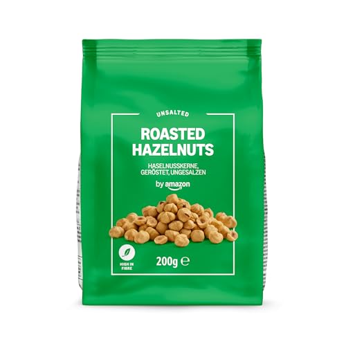by Amazon Nocciole Tostate Non Salate 200g Ricche di Fibre