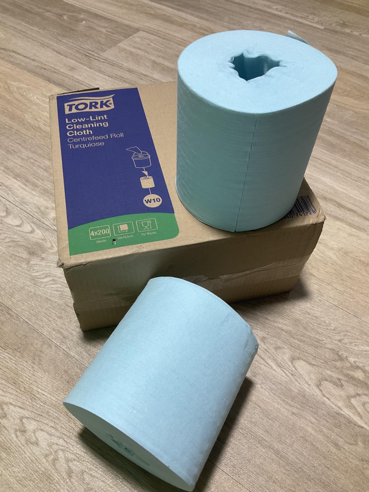 Tork Low-Lint Panno Pulizia W10 Turchese 4x200 strappi