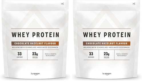by Amazon Nutrition Proteine Whey Nocciola Cioccolato 2x1 kg