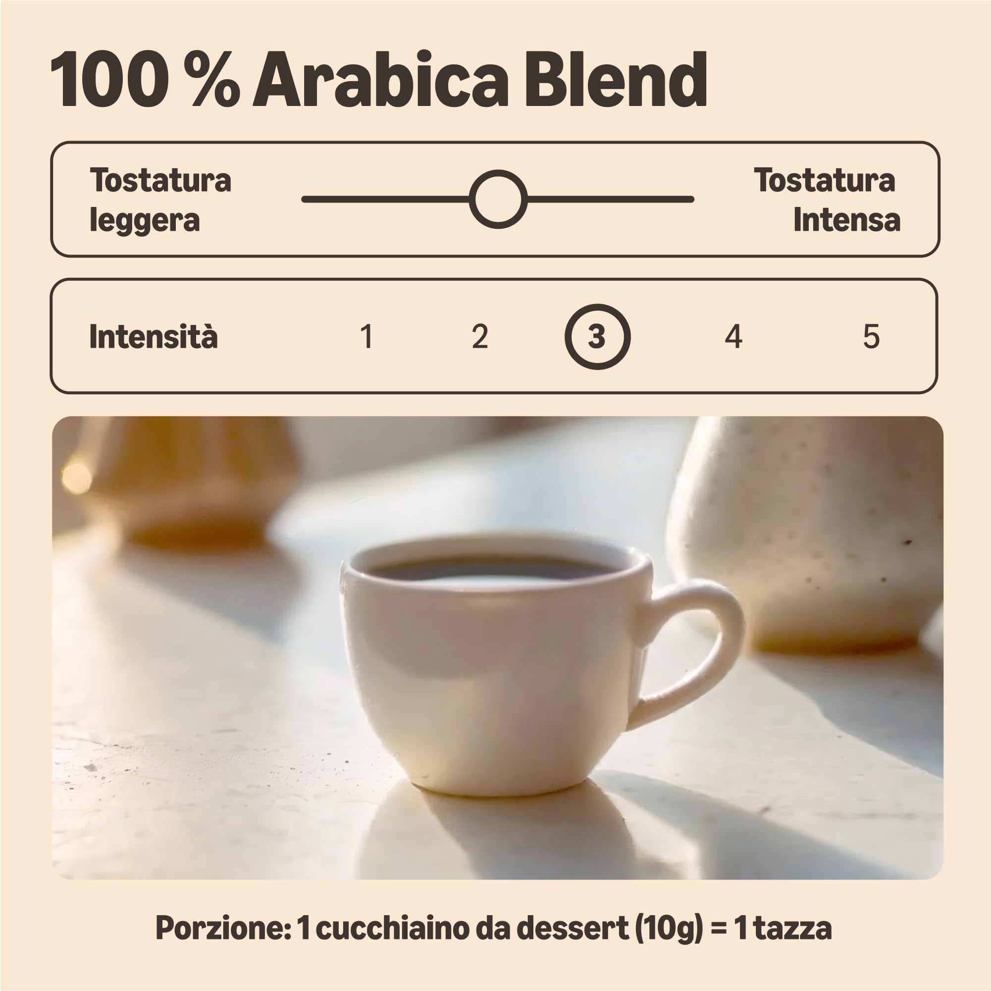 by Amazon Classico Caffè Macinato Arabica 500 g Tostatura Media