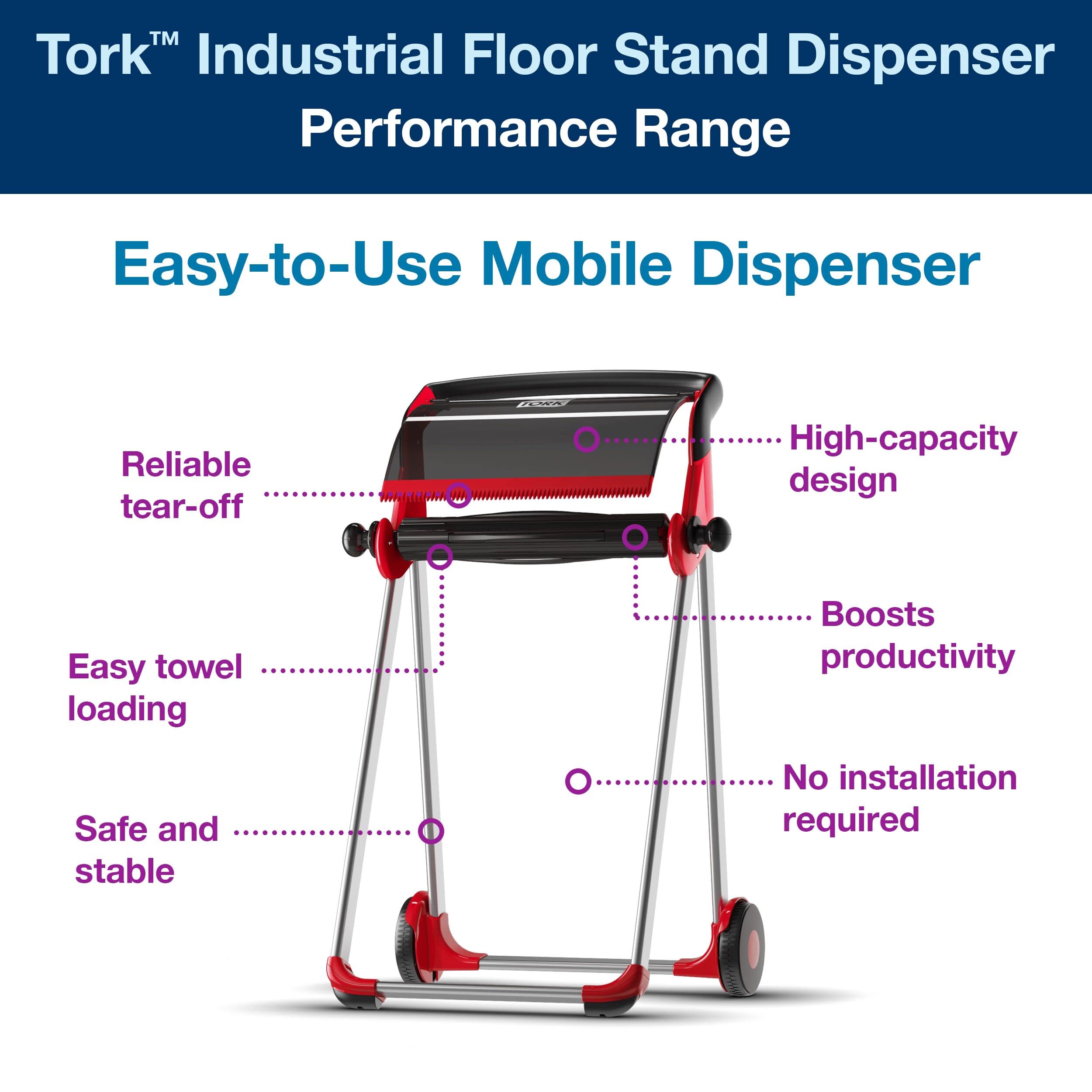 Tork Performance 6520281 dispenser da pavimento rosso/grigio 1 pz
