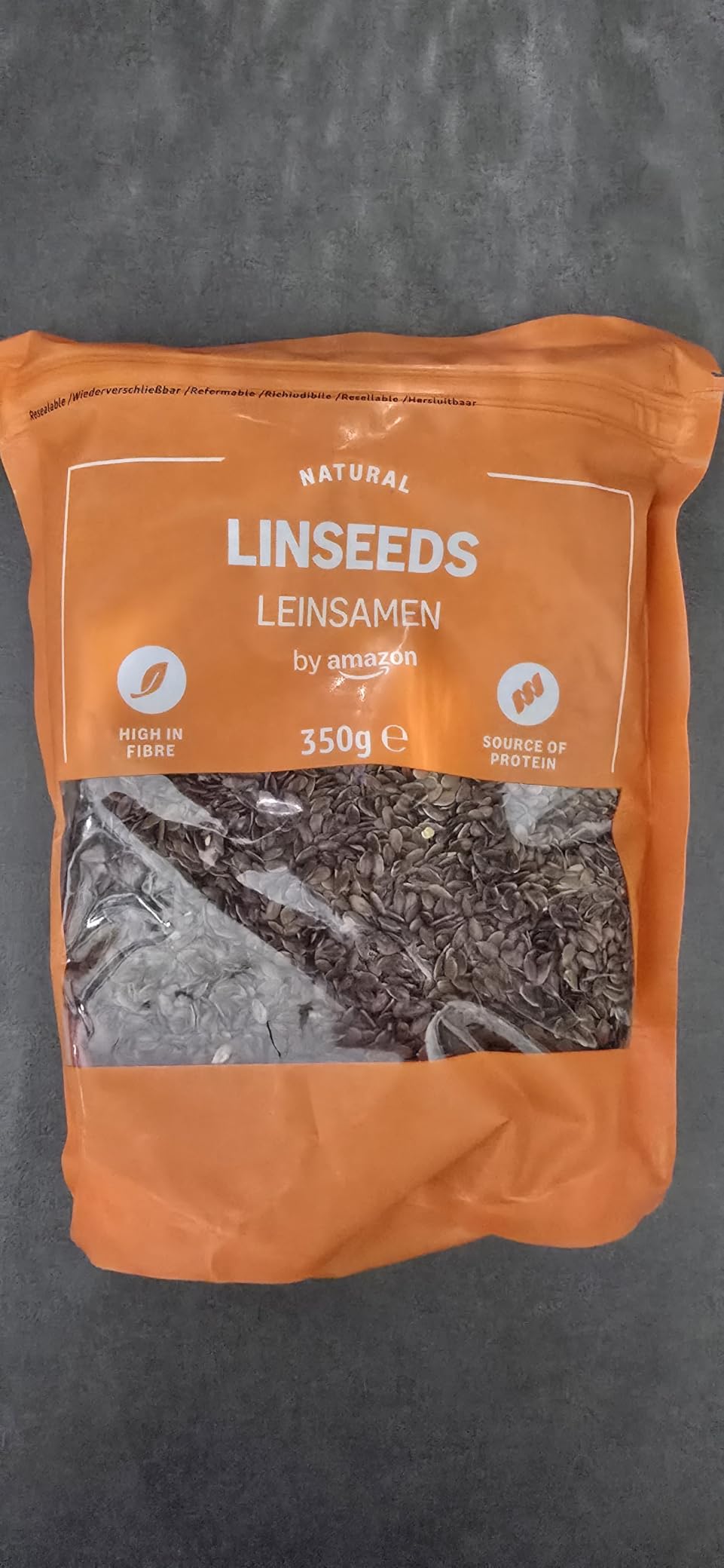 by Amazon semi di lino 350g ricchi di fibre