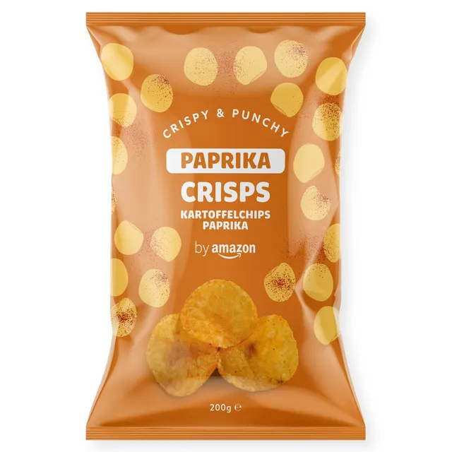 by Amazon patatine paprika 200g croccanti vegetariane