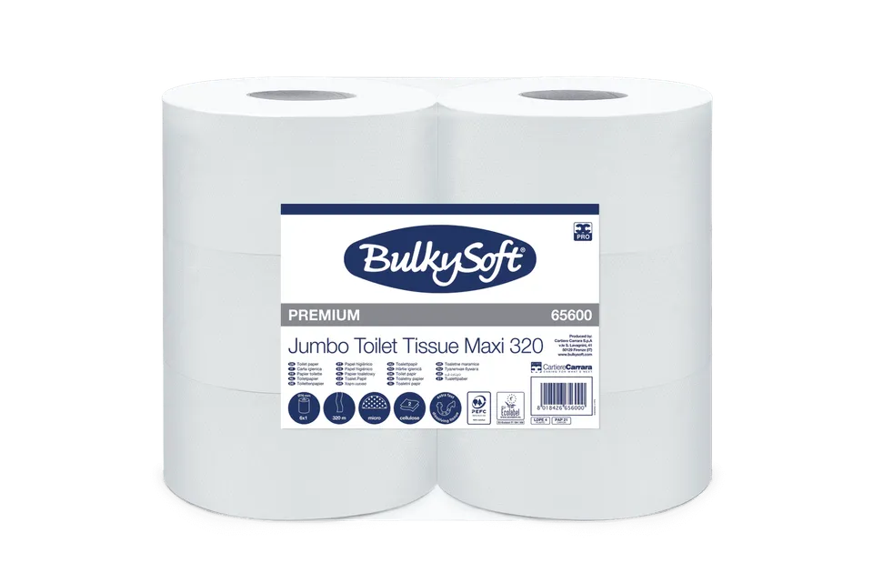 Bulkysoft Premium Jumbo Maxi 320 carta igienica