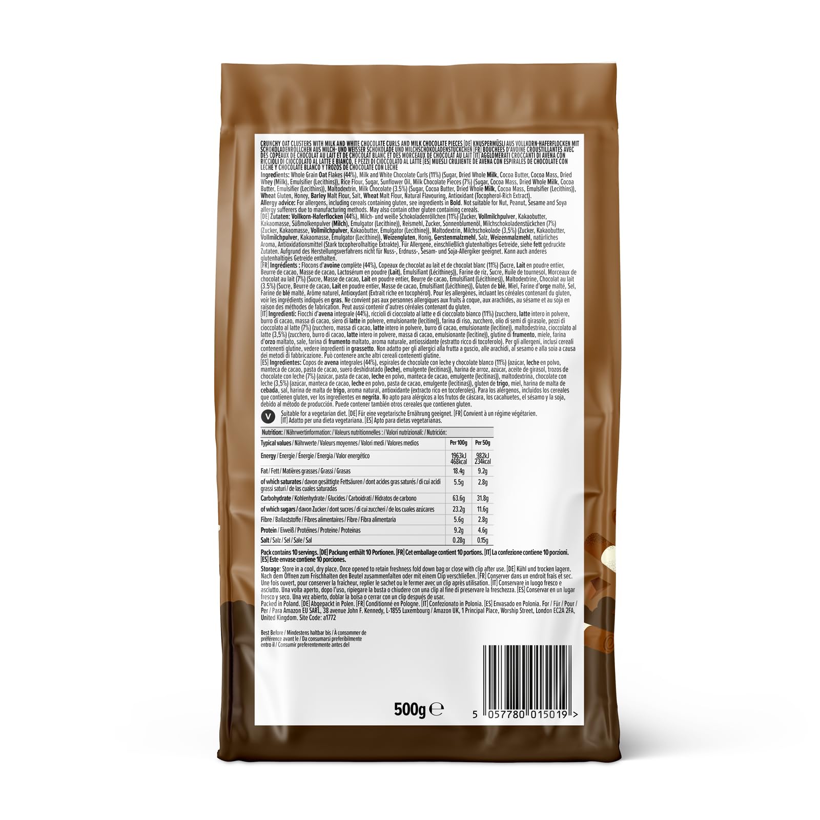 by Amazon Granola Double Chocolate 500g Croccante
