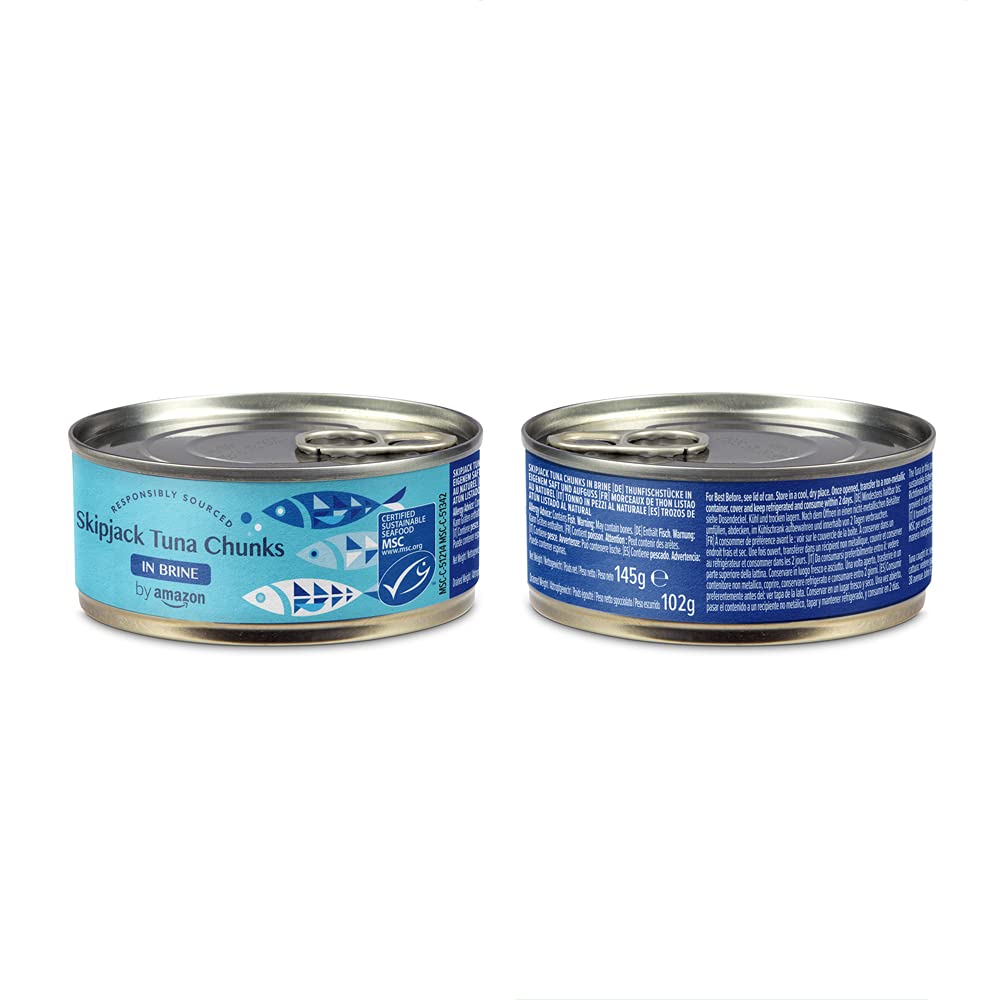 by Amazon Tonno in Pezzi al Naturale 145 g Confezione da 6 proteico