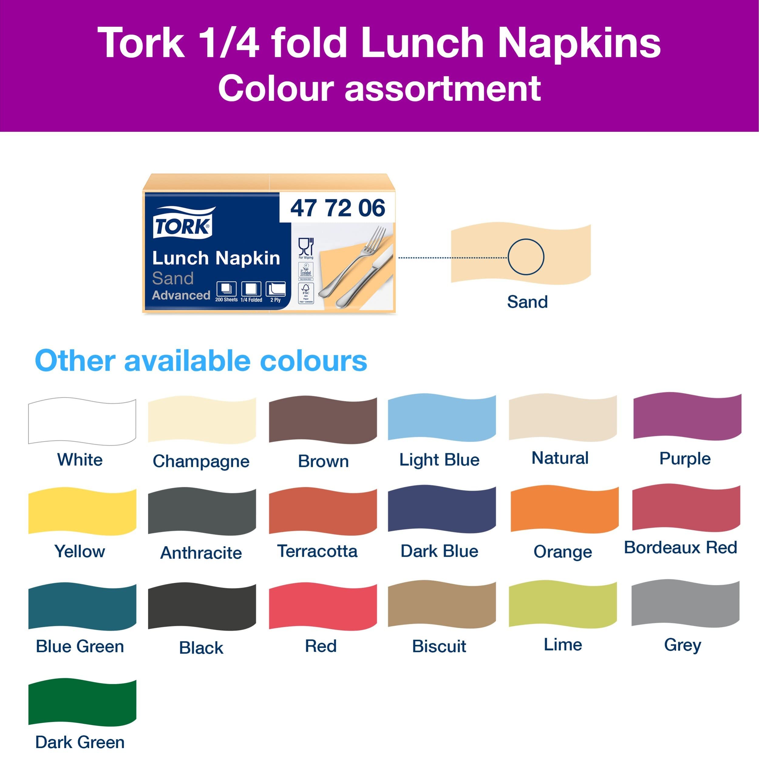 Tork Lunch 477206 tovagliolo sabbia 2 veli 2000 pz