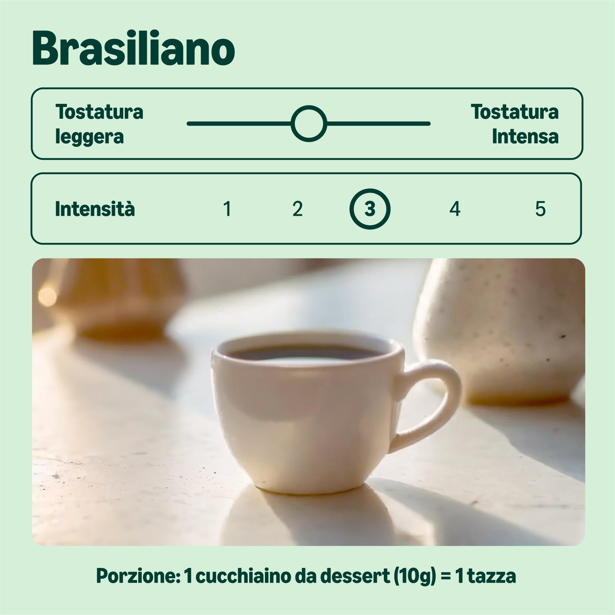 by Amazon Caffè Macinato Brasiliano 6x227g 100% Arabica