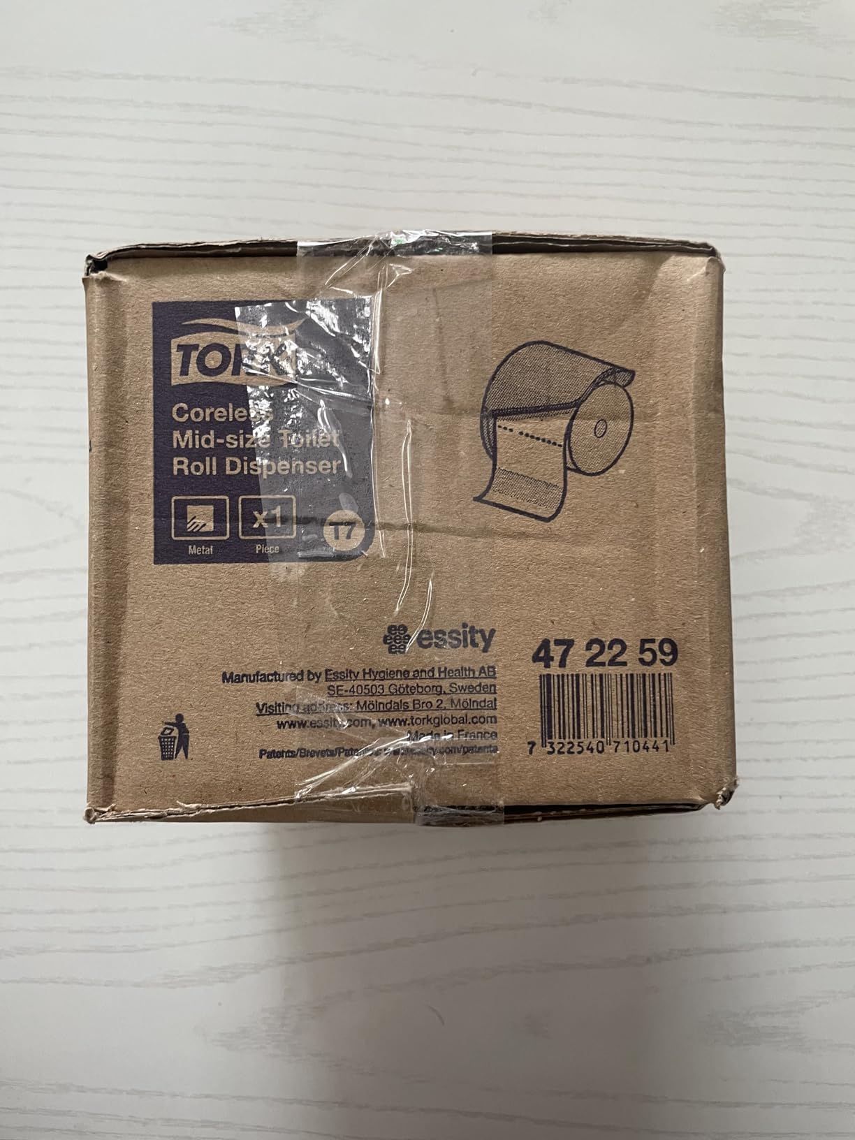 Tork Midi T7 472259 dispenser carta igienica acciaio inox