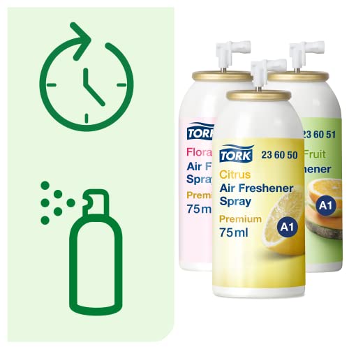 Tork A1 972000 dispenser deodorante spray + 3 ricariche 75ml