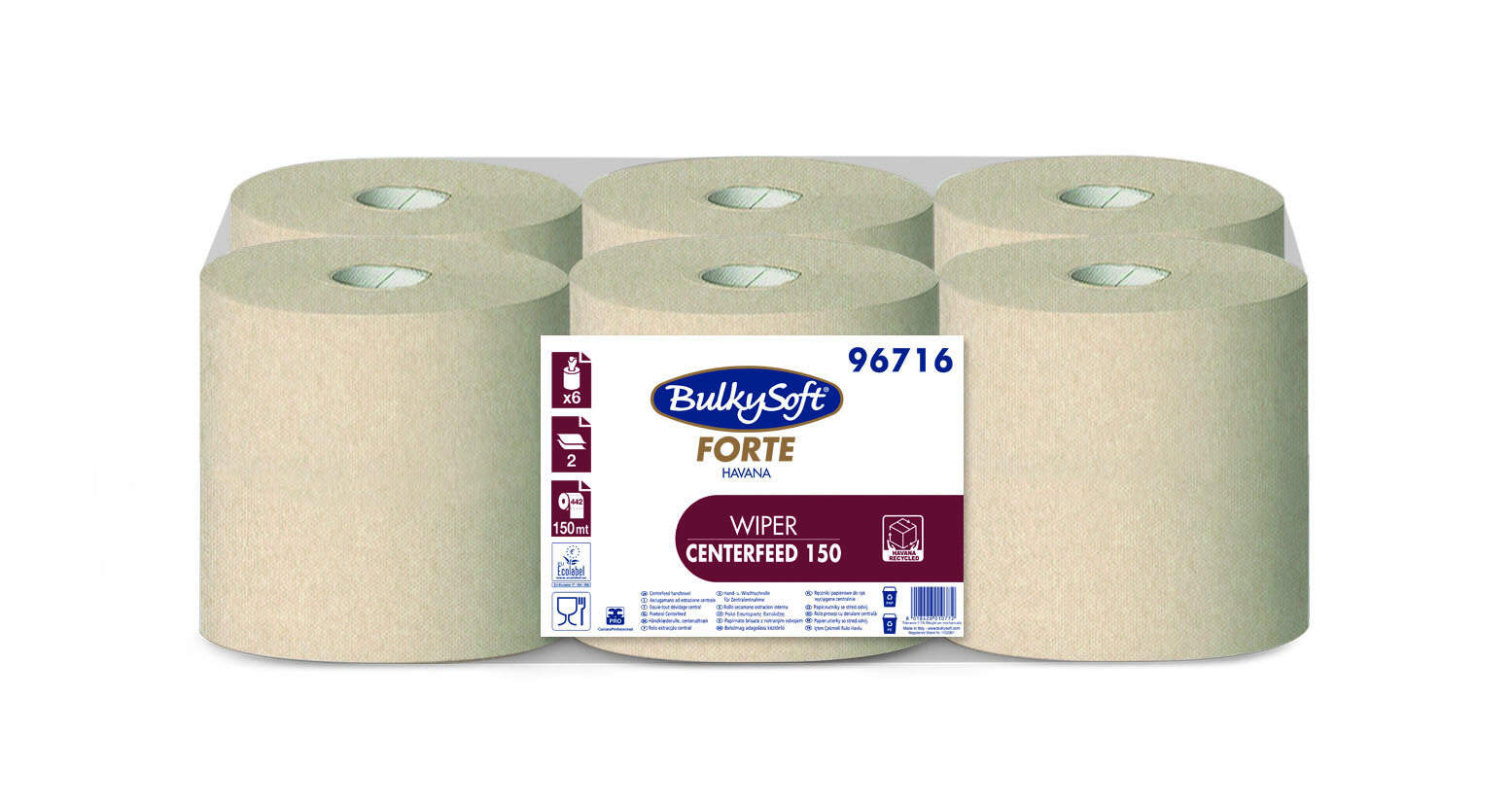 Bulkysoft Forte Havana asciugamano interno 150 metri