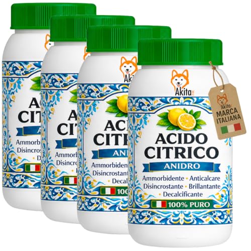 Akitaink acido citrico polvere 4 kg anticalcare multiuso