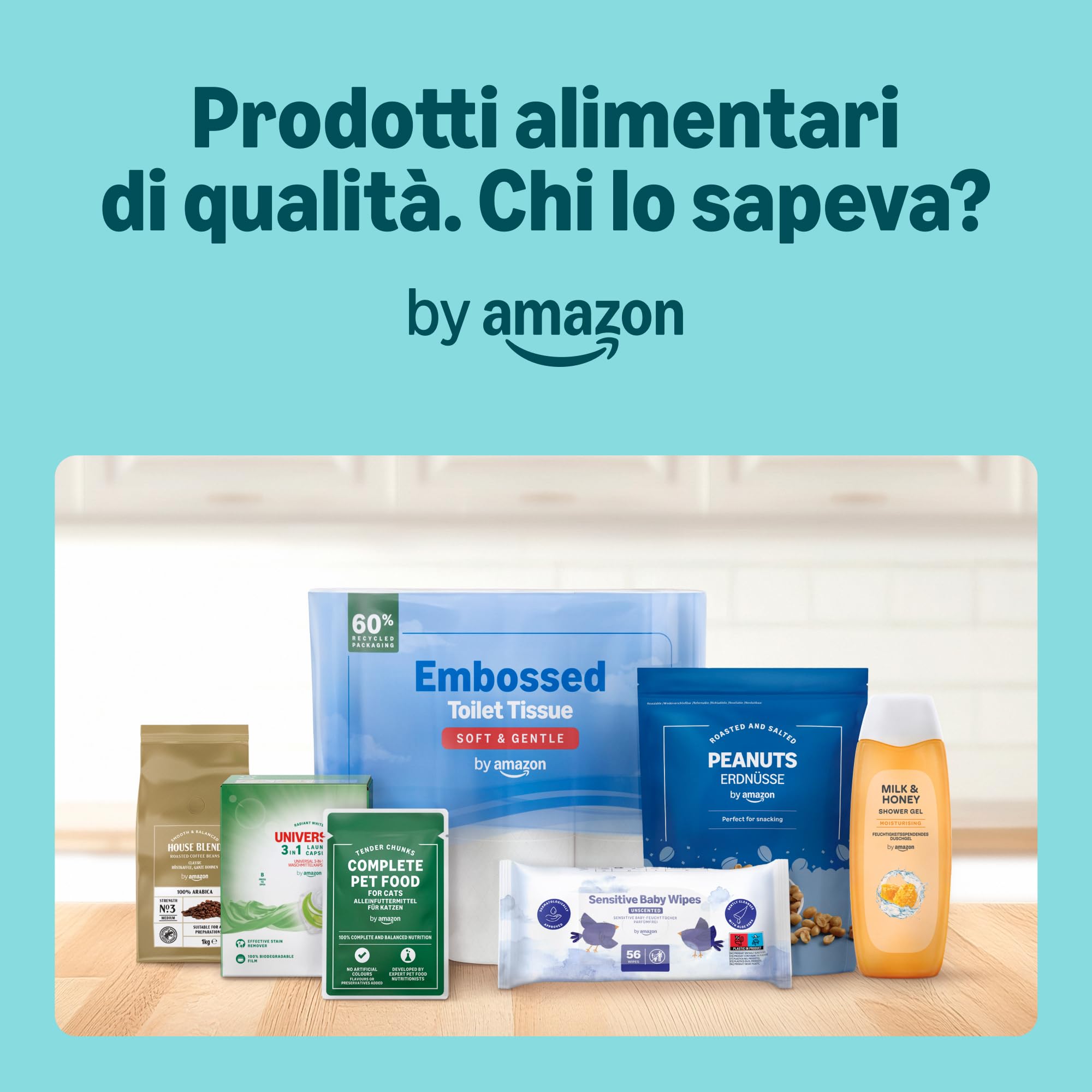 by Amazon Extra Forti Compresse Pulizia Dentiere 90 pz Menta Fresca