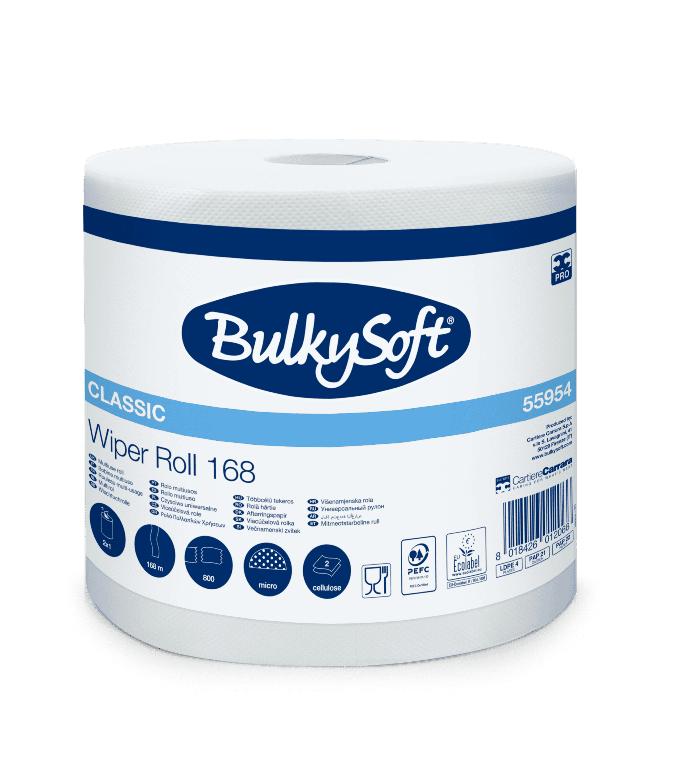 Bulkysoft Classic 168 rotolo wiper in carta