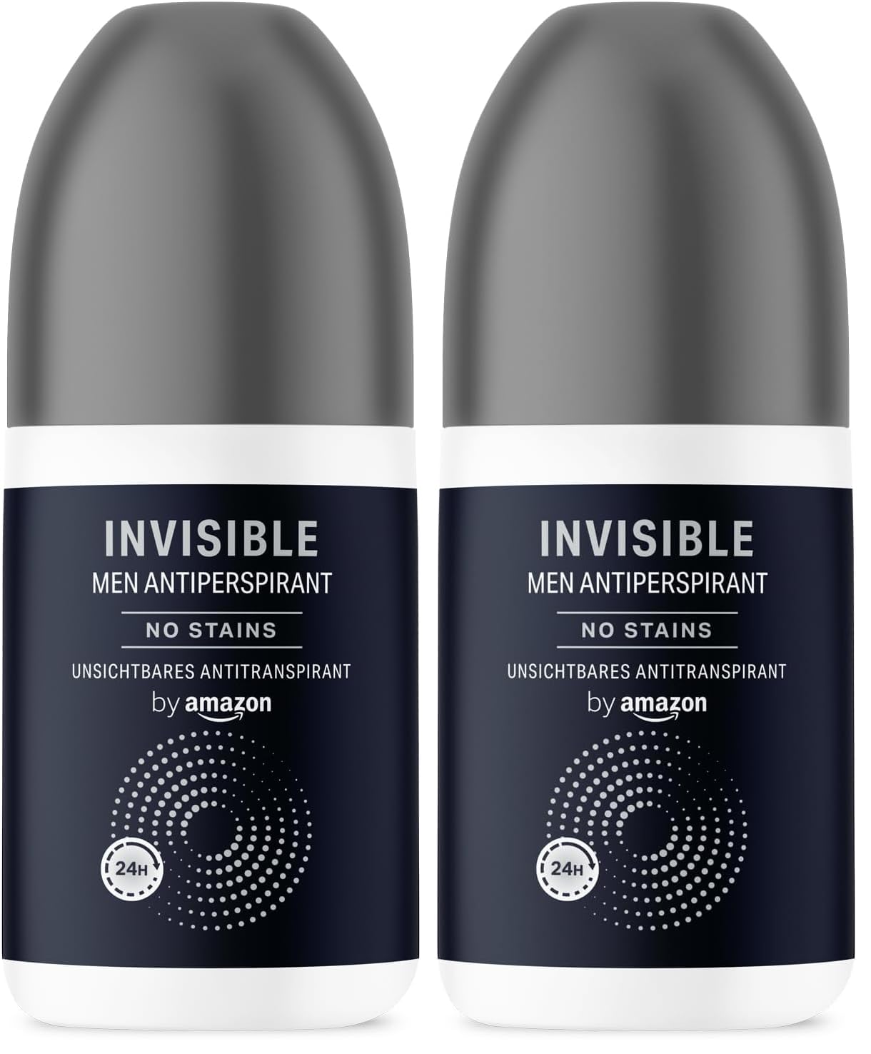 by Amazon Invisible Deodorante Roll-On Uomo 75 ml anti-macchia