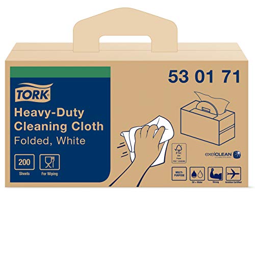 Tork 530171 Panni Pulizia Bianchi 200 pezzi Resistenti