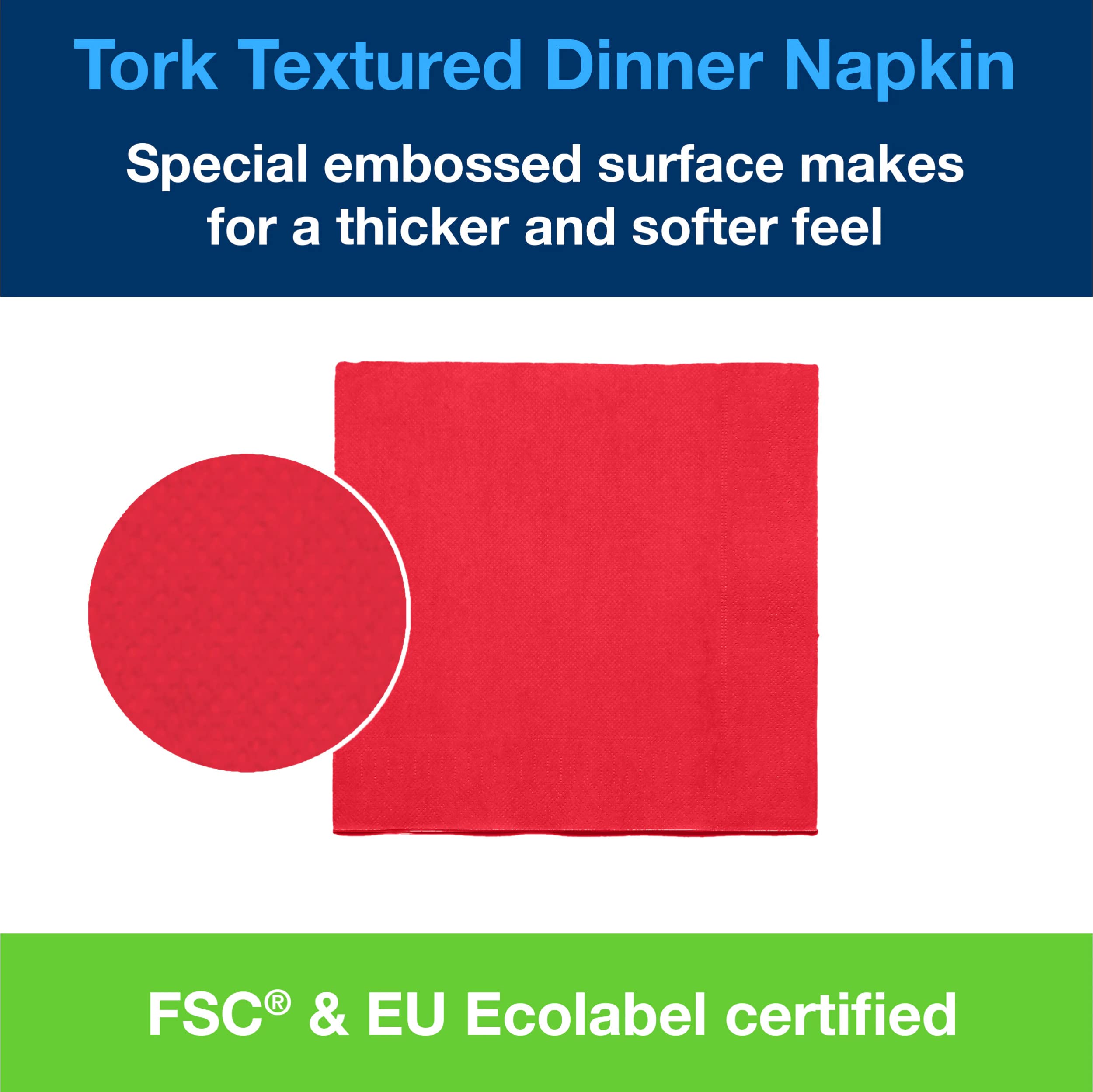Tork Dinner 509416 tovaglioli rossi 900 pezzi 2 veli