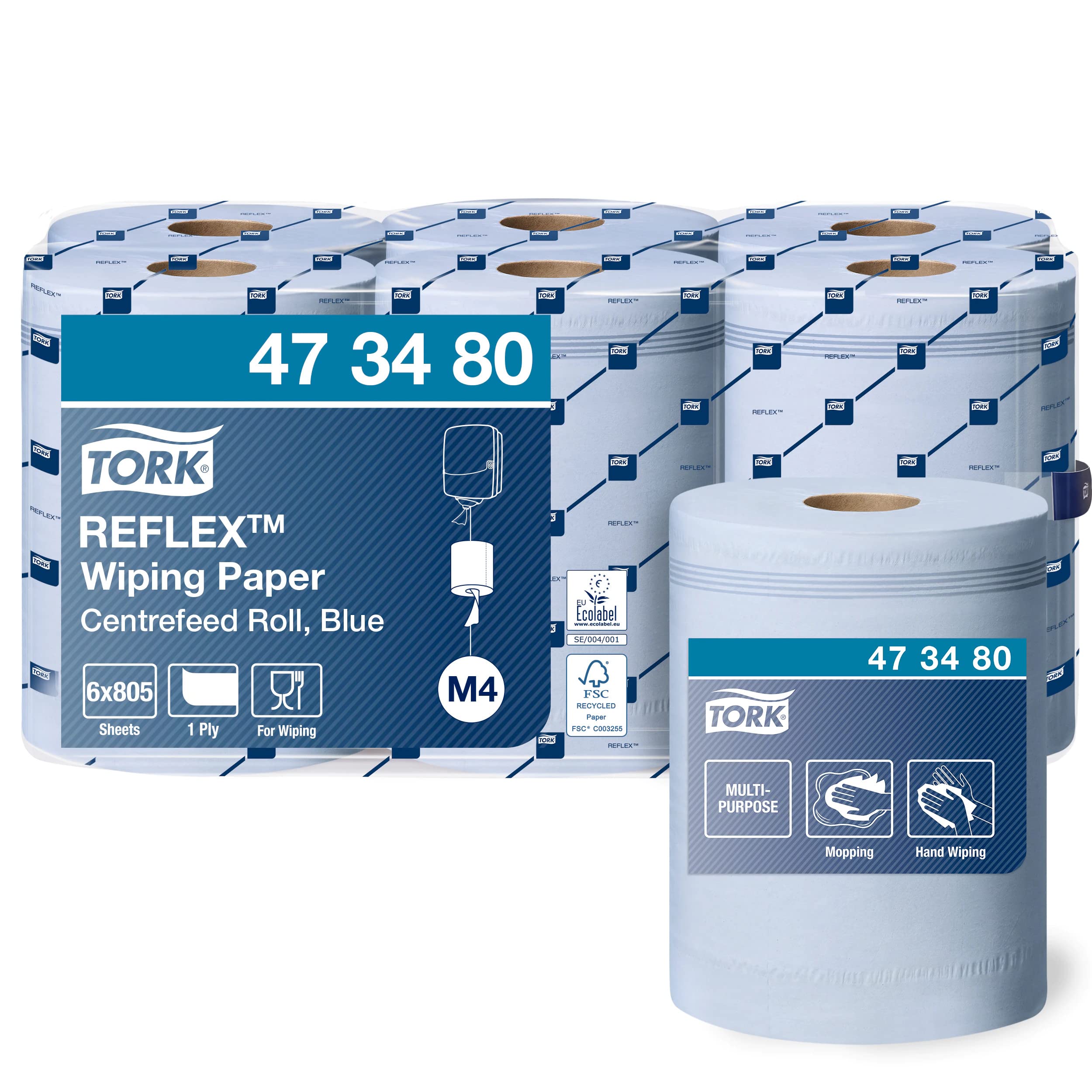 Tork Reflex 473246 carta asciugatura 12x120 m bianco