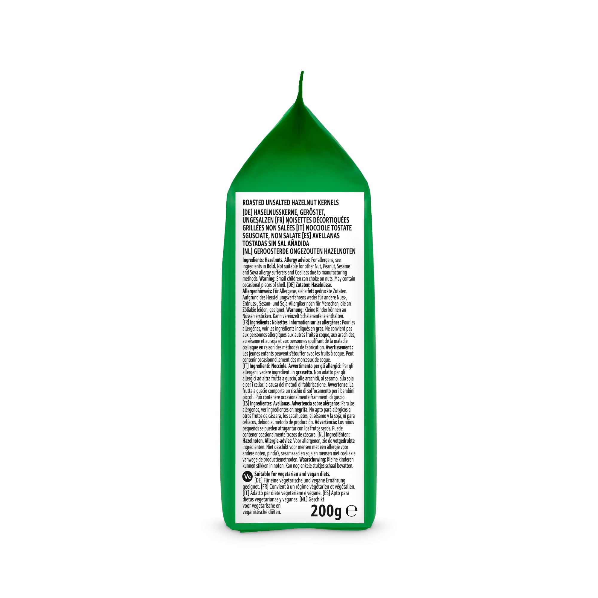 by Amazon Nocciole Tostate Non Salate 200g Ricche di Fibre