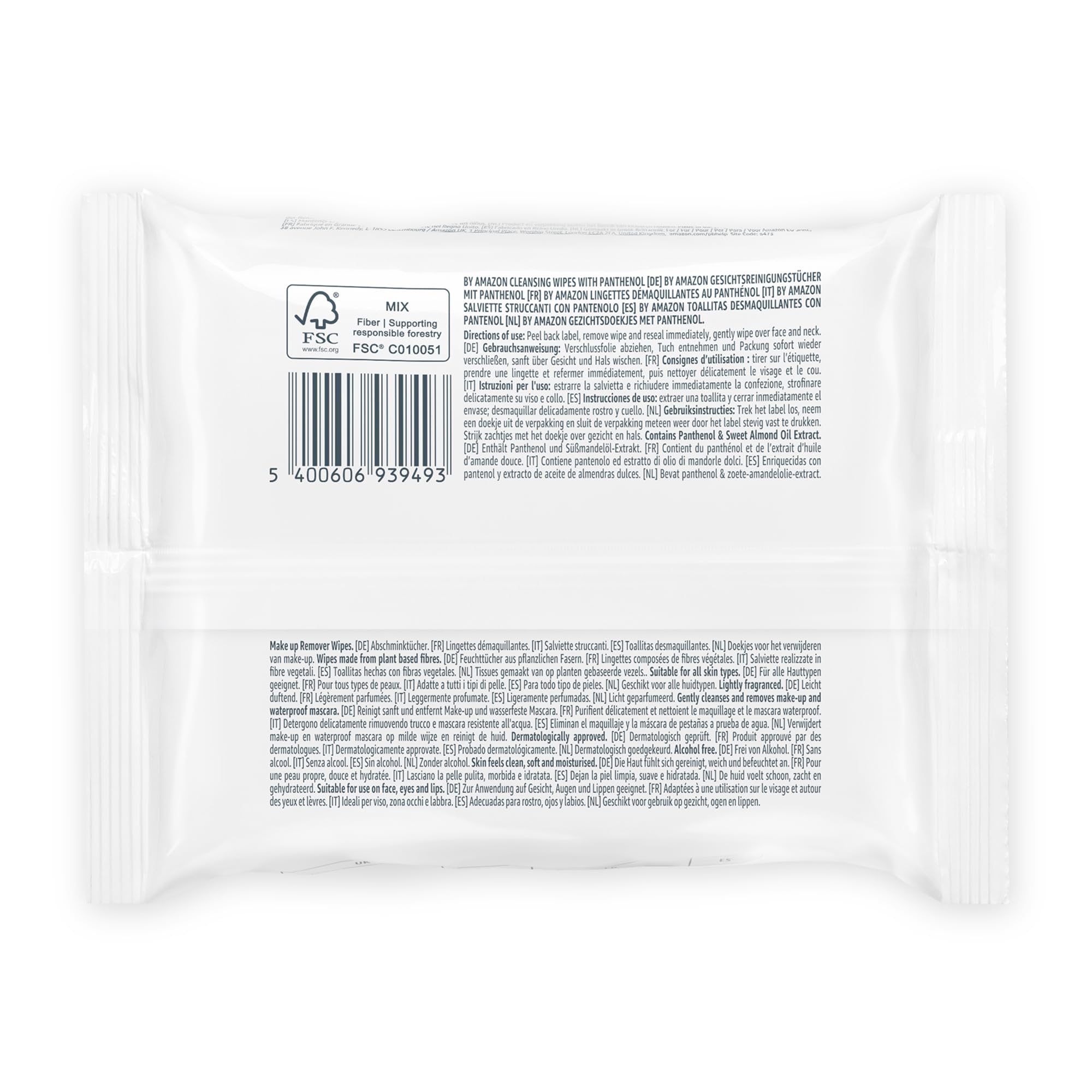 by Amazon Pantenolo Salviette Detergenti Viso 25 Pezzi delicate