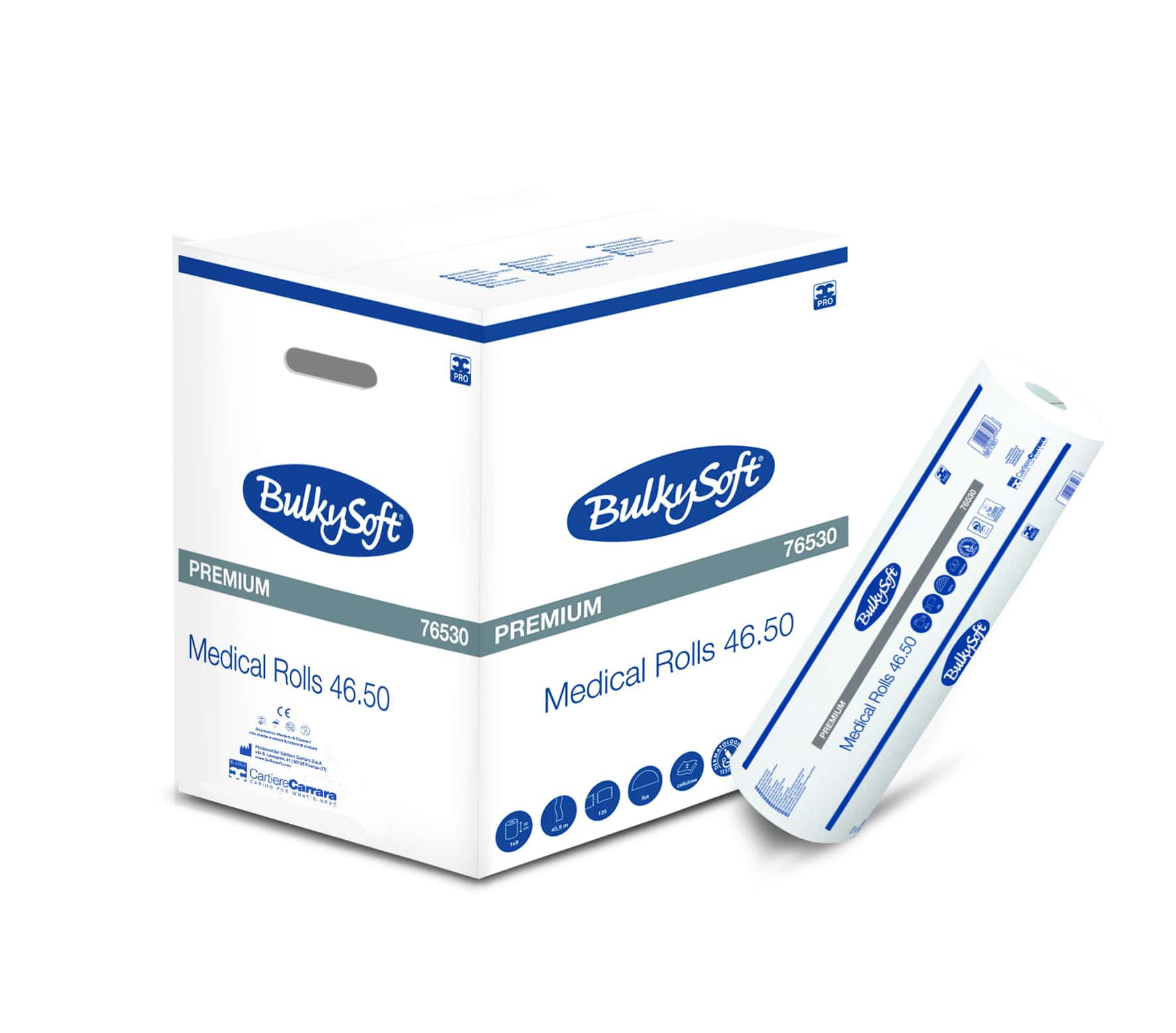 Bulkysoft Premium lenzuolini medici M.46 rotolo