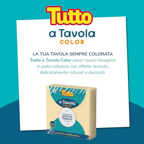 Tutto a Tavola Color tovaglioli 720 pz 38x38 cm 2 veli