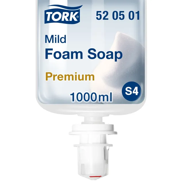 Tork S4 Dispenser Sapone Schiuma Nero + Ricarica 1 L Morbido