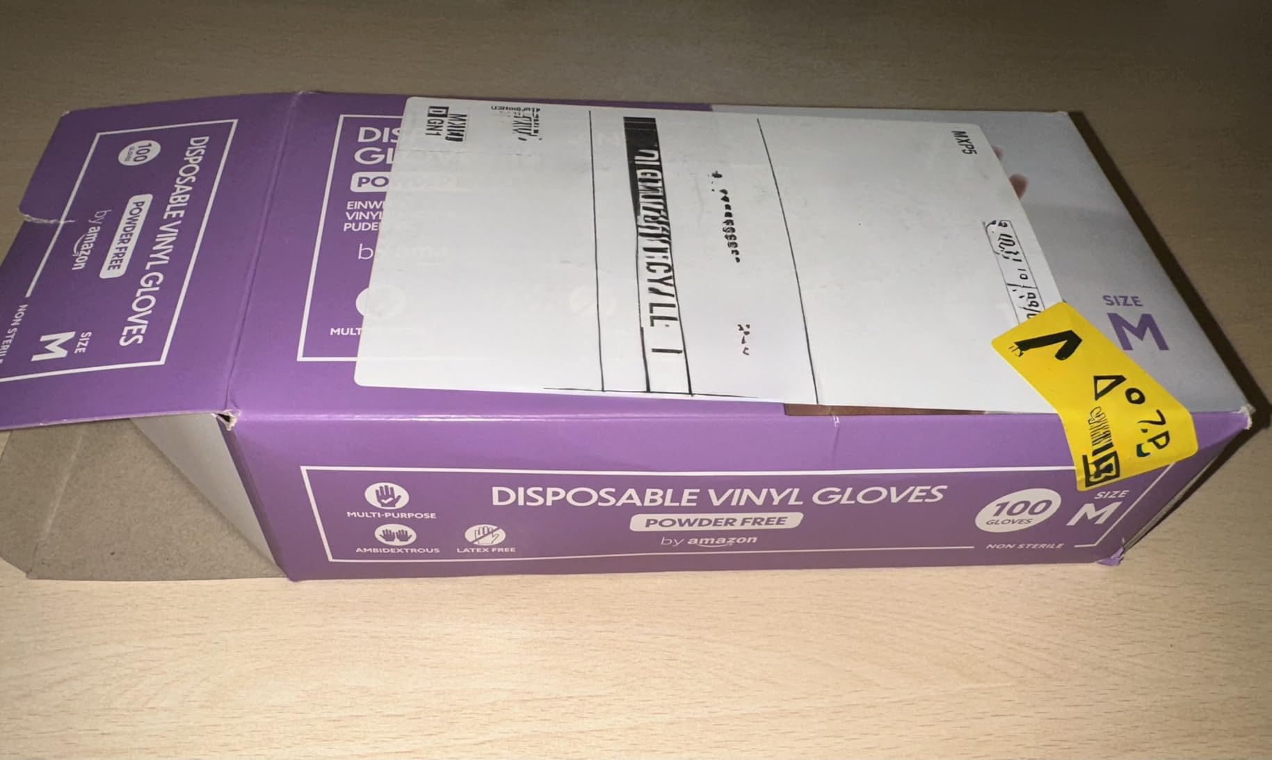 by Amazon guanti vinile monouso M 100 pezzi senza lattice