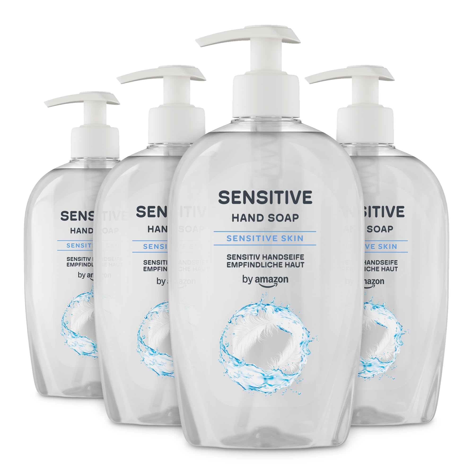 by Amazon Sapone Mani Liquido Limone e Menta 4x500 ml antiodore