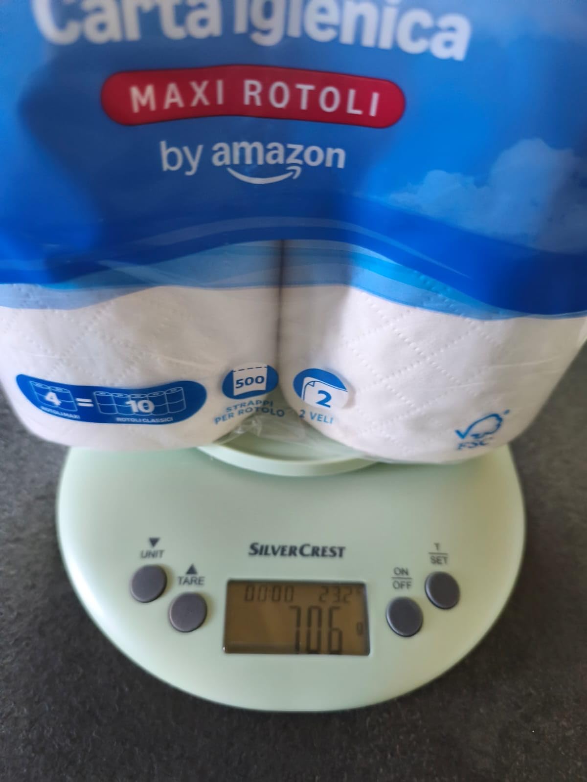by Amazon Carta Igienica Maxi Rotolo 2 Veli 20 Rotoli