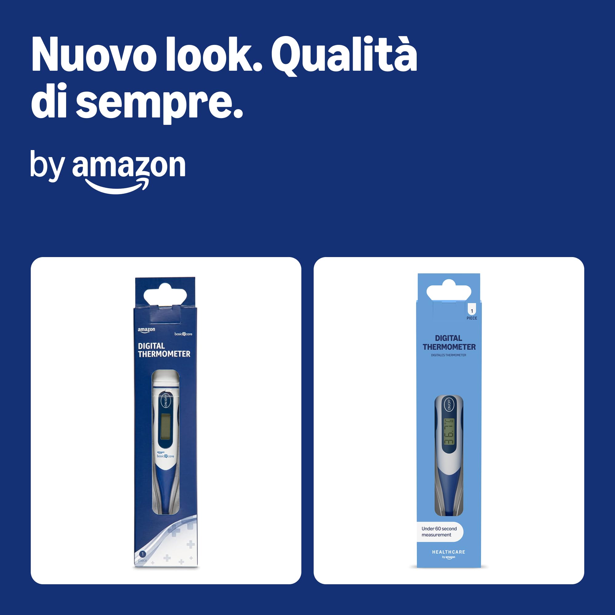 Healthcare by Amazon Termometro Digitale Blu Rapido