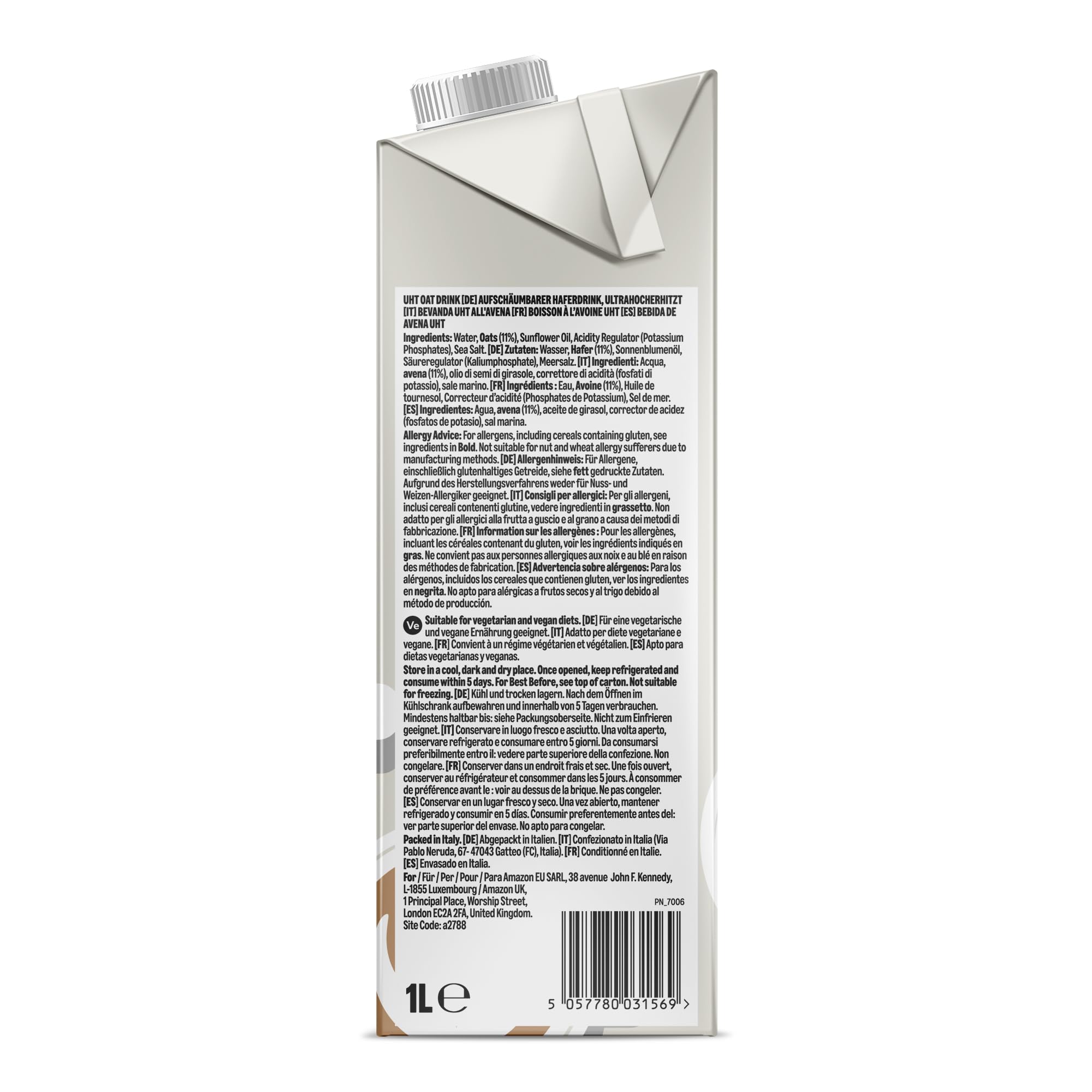 by Amazon Barista bevanda avena 6x1L vellutata
