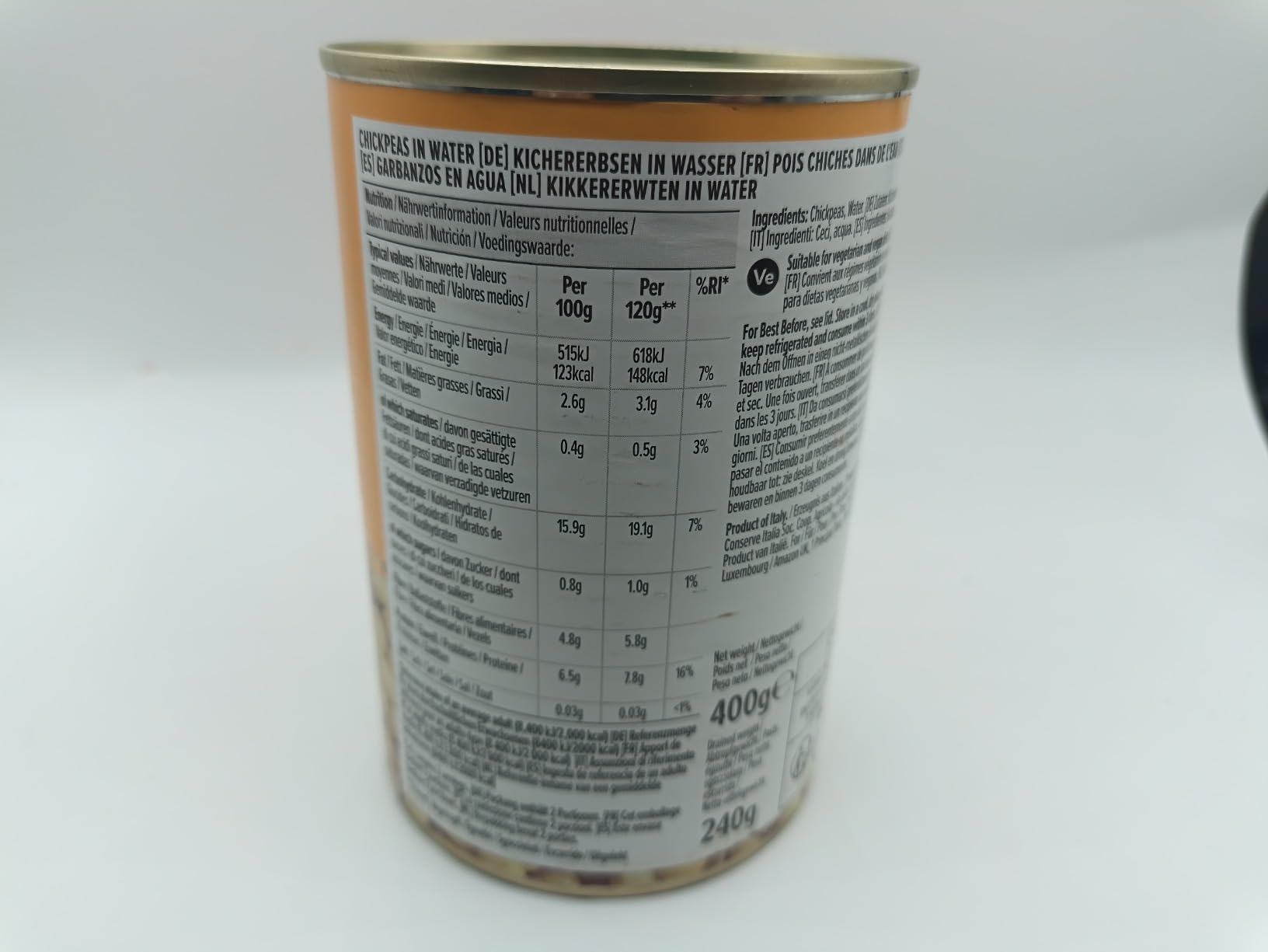 by Amazon Ceci in Acqua 400 g Prodotto Italiano Vegani