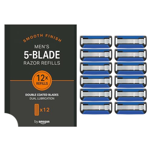 by Amazon ricariche rasoio uomo 5 lame 12 pezzi pelli sensibili