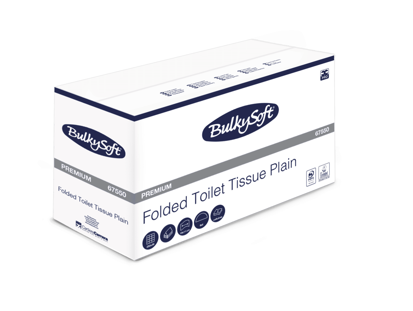 Bulkysoft Premium carta igienica interfogliata liscia