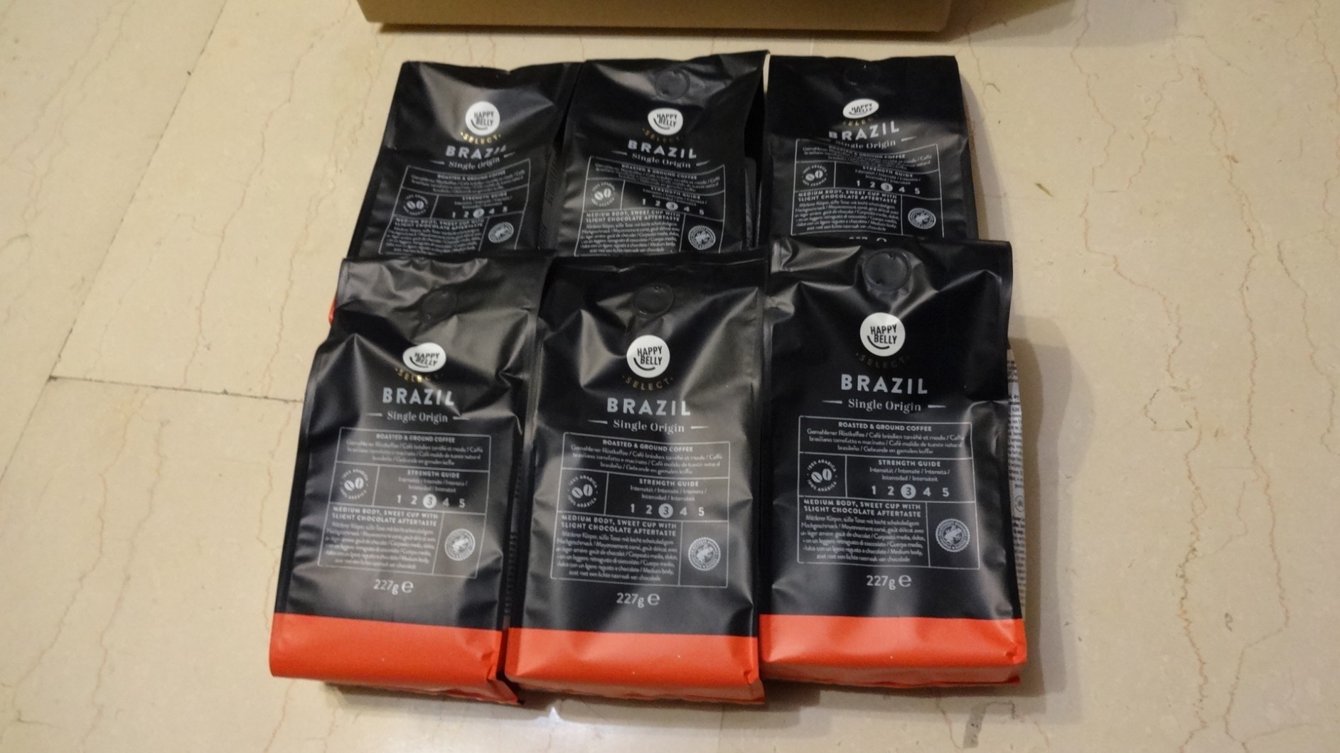 by Amazon Caffè Macinato Brasiliano 6x227g 100% Arabica