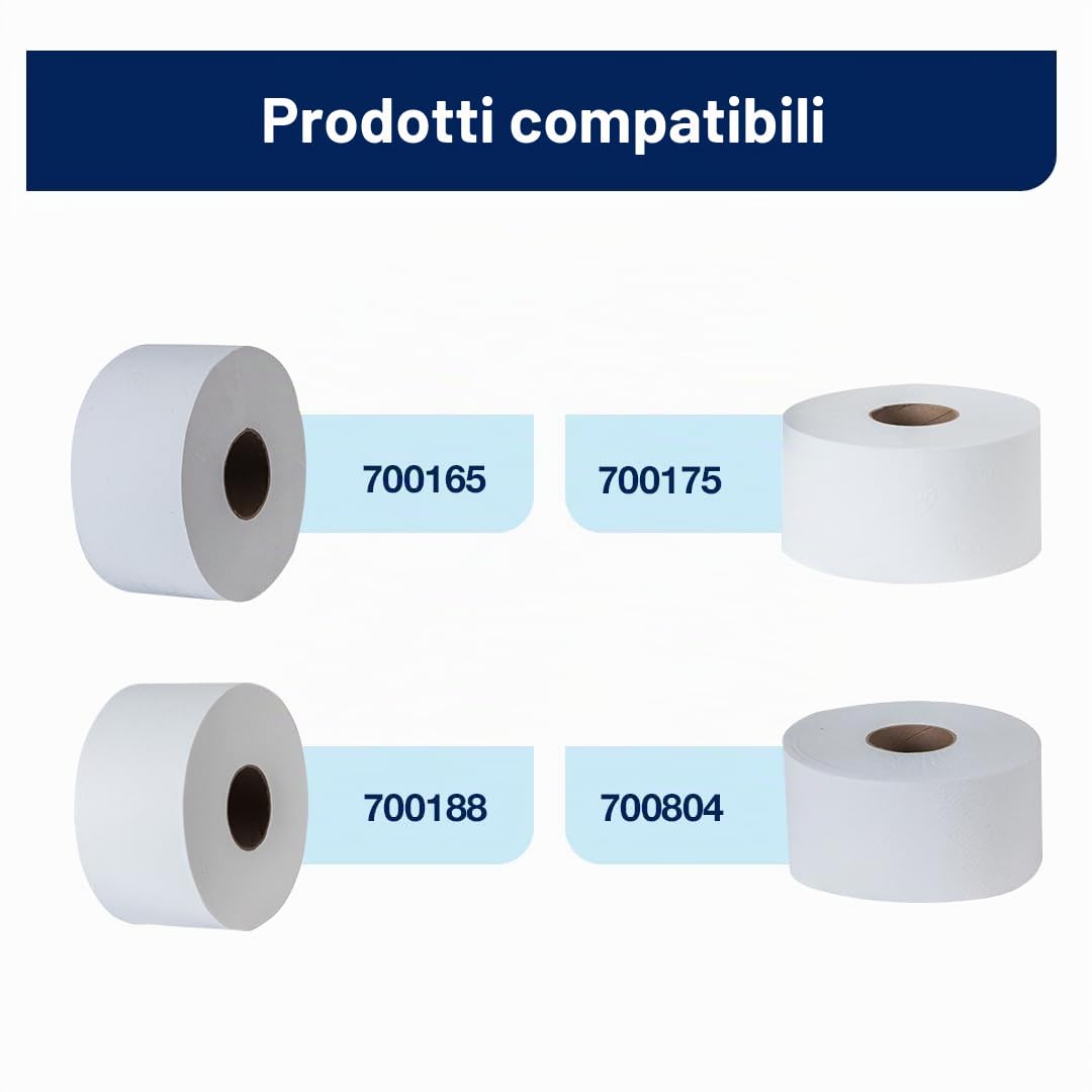 Tork Elevation 555000 dispenser carta igienica bianco Mini Jumbo