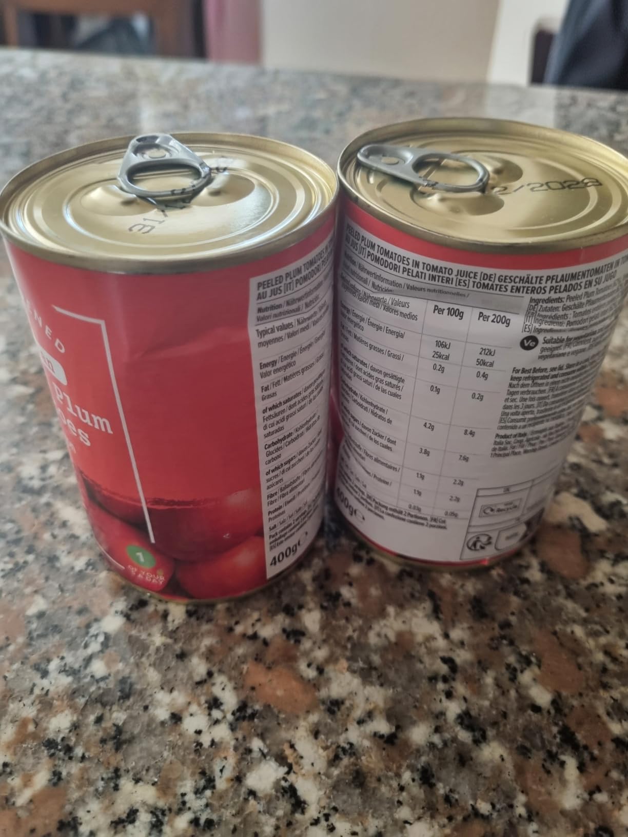 by Amazon pomodori pelati interi italiani 400 g