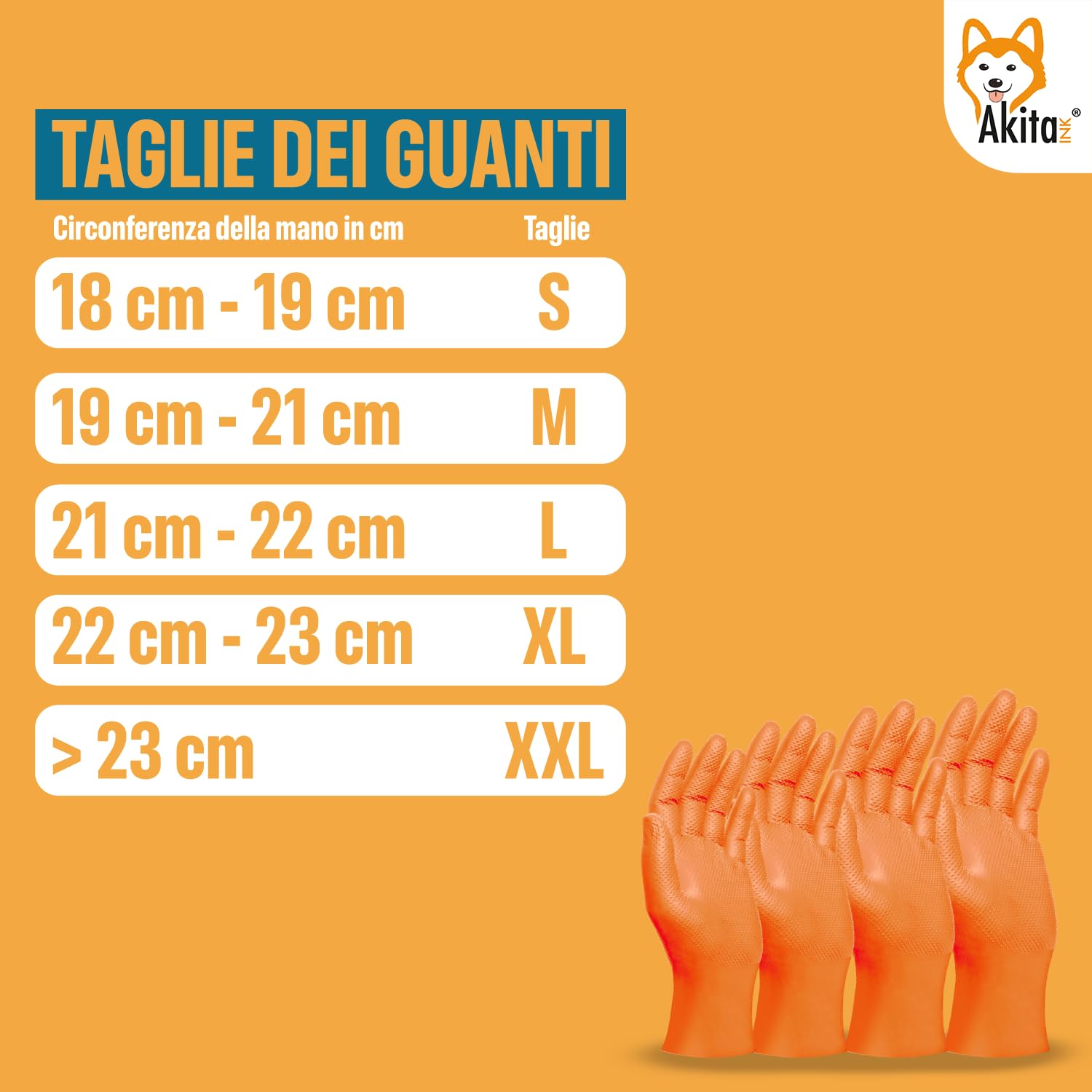 Akitaink Diamond guanti nitrile taglia L 100 pz extra