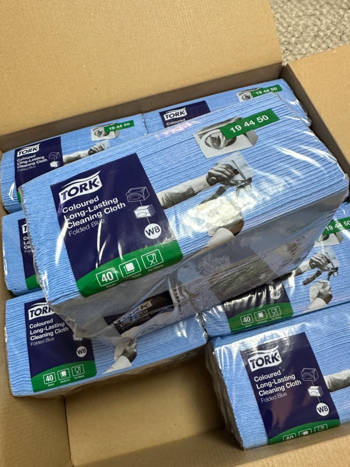 Tork W8 194450 panni pulizia blu 8x40 pezzi 320 totali