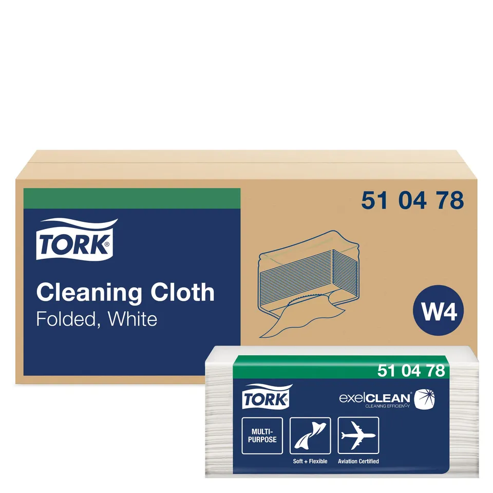 Tork W4 510478 Salviette Pulizia Bianche 5x130 pz assorbenti